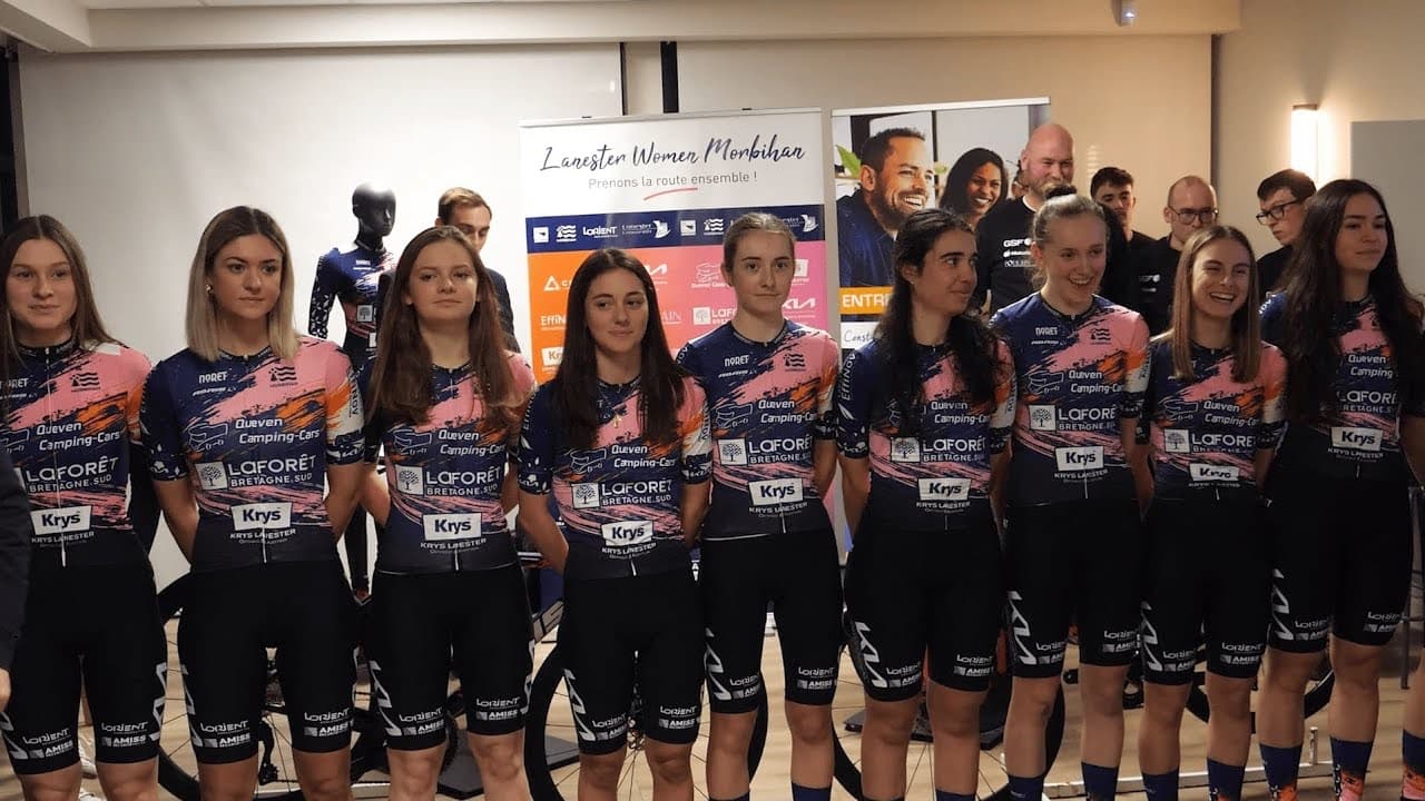 Présentation de l’équipe cycliste Lanester Women Morbihan lors d’un événement
